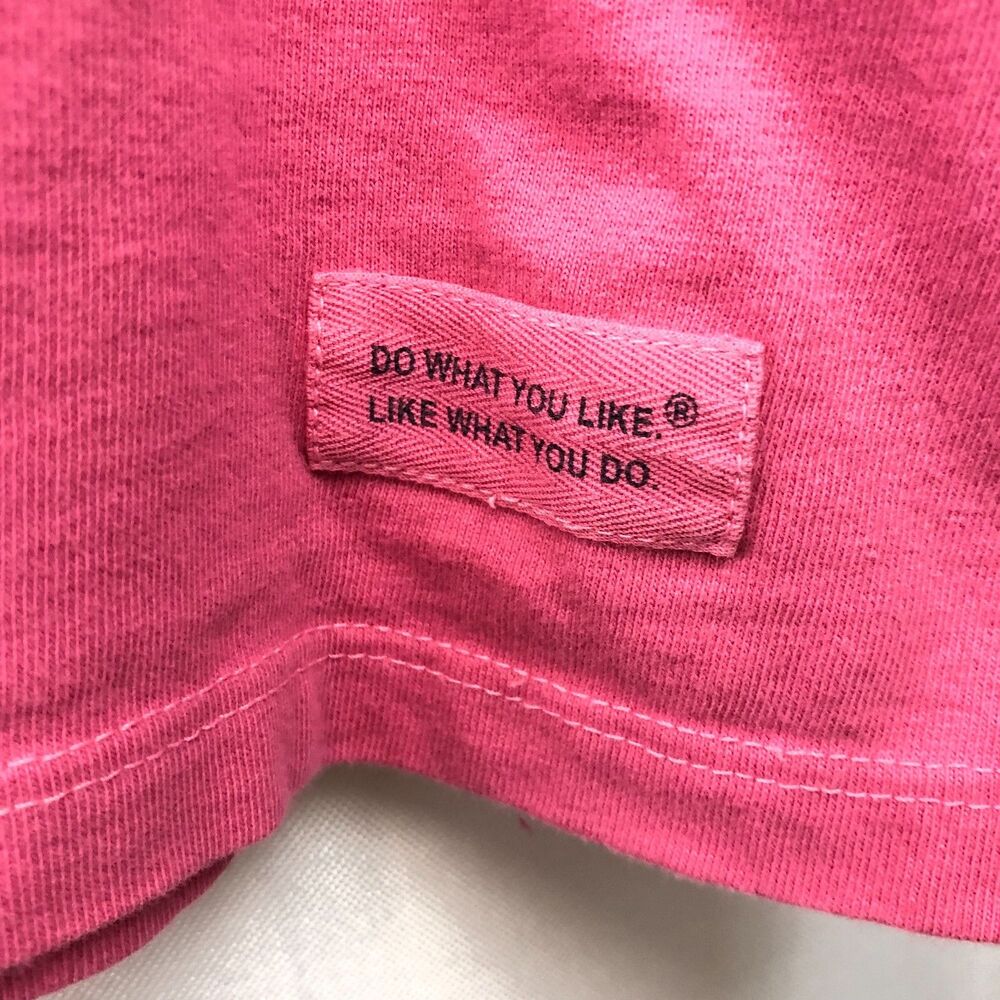 Life Is Good Medium Flip Out Women's Pink Beach T-Shirt Tee Flip Flops Y2K - Picture 4 of 8